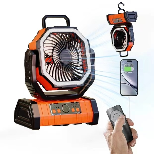 Outdoor Household/Camping Power Bank LED Light/Fan