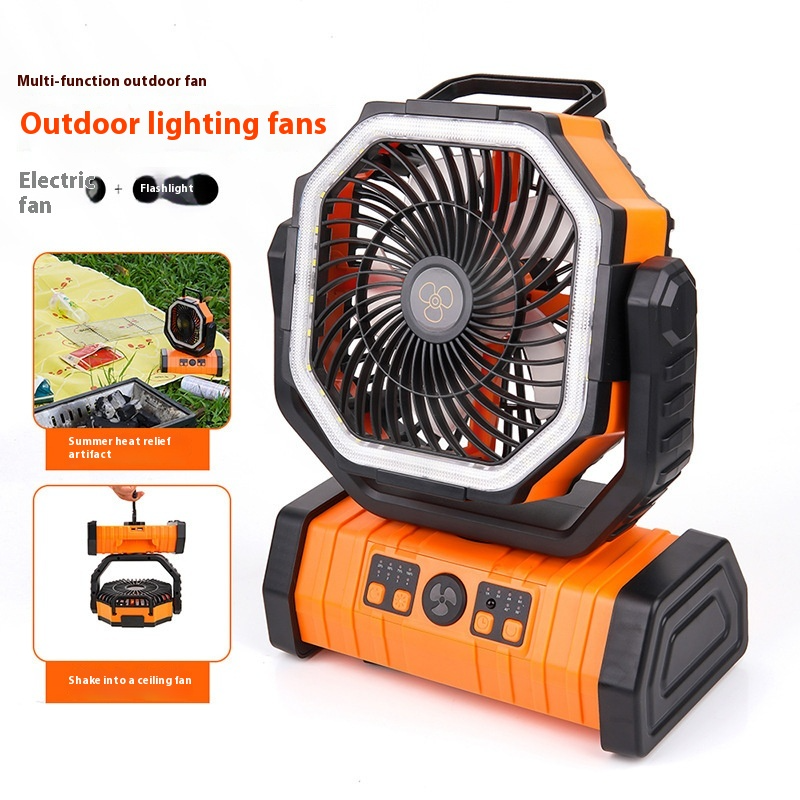 Outdoor Household/Camping Power Bank LED Light/Fan
